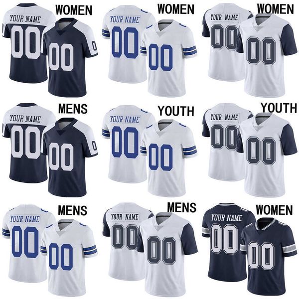 football jerseys dallas''cowboys''85 noah brown 55 leighton vander esch 6 donovan wilson 10 cooper rush 86 dalton schult, Black;red